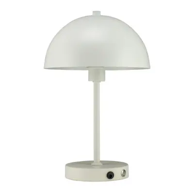 Dyberg Larsen - LED-batteridriven bordslampa Stockholm Portable, vit –