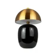 Dyberg Larsen - Manhatten LED-bordslampa, svart/mässing