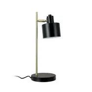 Dyberg Larsen - Ocean bordslampa, svart/mässing, 43 cm