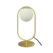 Dyberg Larsen - Reims bordslampa, mässing/vit