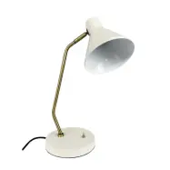 Dyberg Larsen - Sleep bordslampa Shiny White/Antique Brass