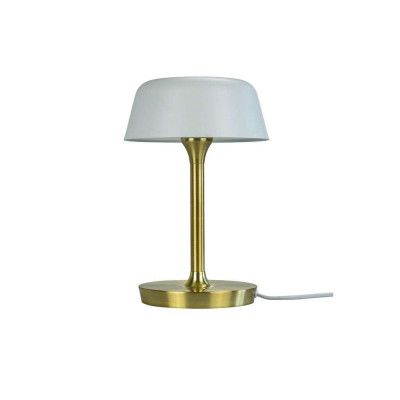 DybergLarsen - Valencia LED Bordslampa 230V Matt White/Brass