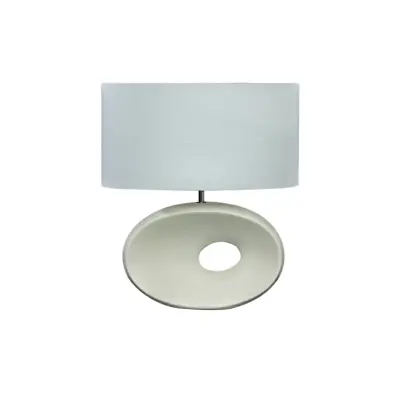 Ellipse Bordslampa, Beige/Naturvit