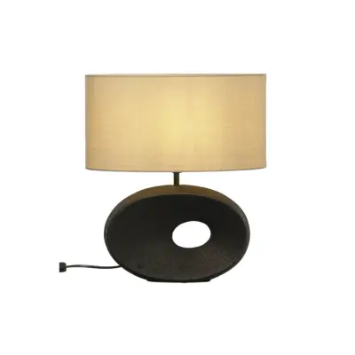 ELLIPSE bordslampa, svart/beige