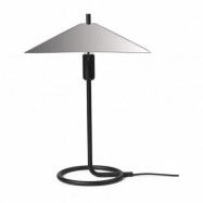 ferm LIVING Filo square bordslampa Black-mirror polished