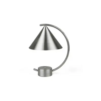 ferm LIVING - Meridian Portable Bordlampe Brushed Steel
