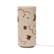 ferm LIVING - Skye LED-bordslampa, linne natur, höjd 27 cm –