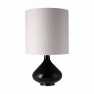 Flavia Lamps Flavia bordslampa svart lampfot Babel Beige M