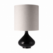 Flavia Lamps Flavia bordslampa svart lampfot London Beige M