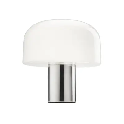 FLOS - Bellhop Glas T Bordslampa Bright Aluminium