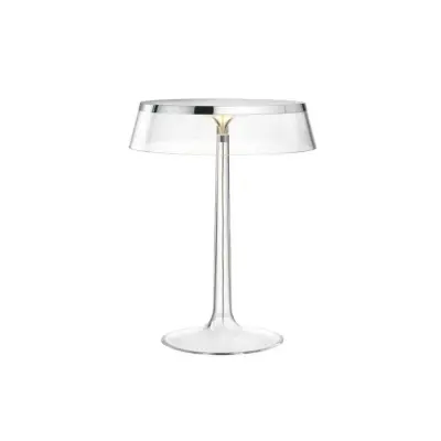 FLOS - Bon Jour T Bordslampa Krom/Transparent