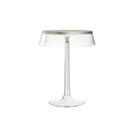 FLOS - Bon Jour T Bordslampa Matt Krom/Transparent
