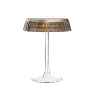 Flos Bon Jour T bordslampa Rökgrå-mattkromad topp