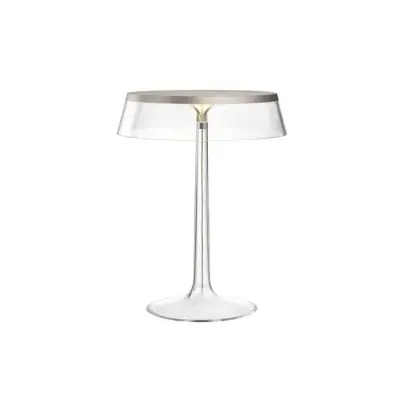 FLOS - Bon Jour T Bordslampa Matt Krom/Transparent