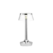 Flos Bon Jour Unplugged bordslampa Chrome-transparent