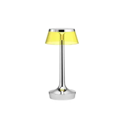 Flos - Bon Jour Unplugged Bordslampa Krom/Gul