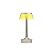 Flos - Bon Jour Unplugged Bordslampa Matt Krom/Gul