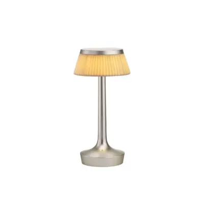 Flos - Bon Jour Unplugged Bordslampa Matt Krom/Soft
