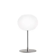 Flos Glo-ball T1 bordslampa Vitt opalglas-matt silverstativ