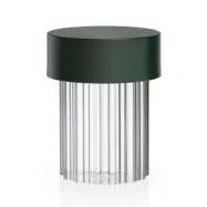 FLOS - Last Order Fluted bärbar bordslampa Matt Green