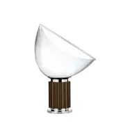 Flos Taccia Small bordslampa LED 48,5 cm Brons-glaskupa