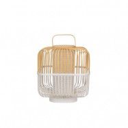 Forestier - Bamboo Square Bordslampa M White