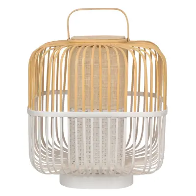 Forestier - Bamboo Square Bordslampa M White