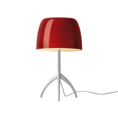Foscarini - Lumiere Grande bordslampa, aluminium/röd, 45 cm