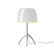Foscarini - Lumiere Grande Bordslampa E27 Alu/Vit Dimm.