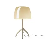 Foscarini - Lumiere Grande bordslampa, guld/beige, 45 cm