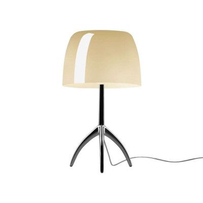 Foscarini - Lumiere Grande Bordslampa E27 Svart Krom/Varm Vit