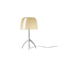 Foscarini - Lumiere Piccola Bordslampa E14 Alu/Varm Vit