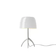 Foscarini - Lumiere Piccola Bordslampa E14 Alu/Vit Dimm.