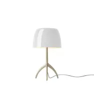 Foscarini - Lumiere Piccola bordslampa, guld/vit, 35 cm