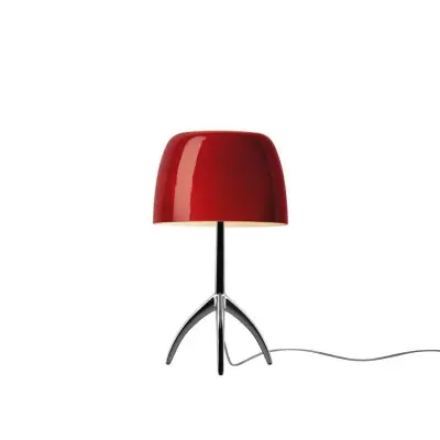 Foscarini - Lumiere Piccola bordslampa, krom/röd, 35 cm