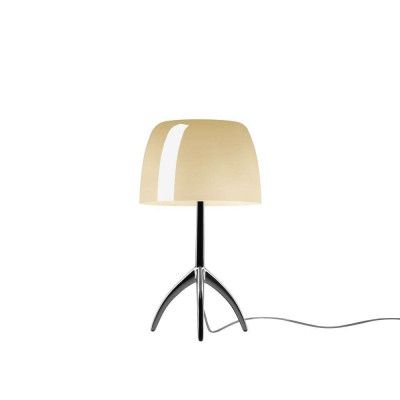 Foscarini - Lumiere Piccola Bordslampa E14 Svart Krom/Varm Vit Dimm