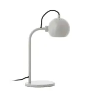 FRANDSEN - Ball Single Bordslampa Glossy Pale Grey