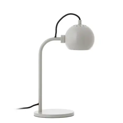 FRANDSEN - Ball Single Bordslampa Glossy Pale Grey