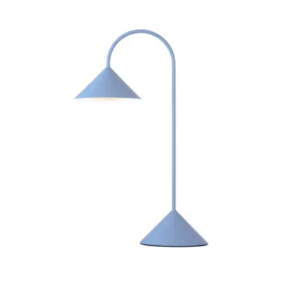 FRANDSEN - Grasp LED-batteridriven bordslampa, ljusblå, höjd 47 cm, metall