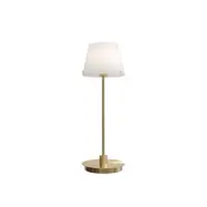 Gil il Grande bordslampa satin mäss opal