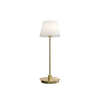 Gil il Grande bordslampa satin mäss opal