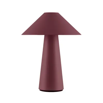 Globen Lighting - Cannes bärbar bordslampa IP44 Burgundy