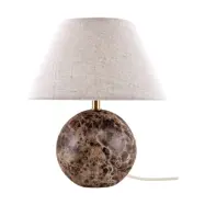 Globen Lighting Castello 35 bordslampa Brun marmor