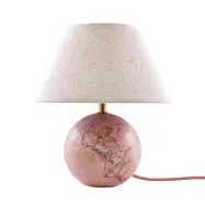 Globen Lighting - Castello bordslampa, rosa/beige Höjd 28 cm