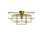 Globen Lighting - Cube Plafond Mässing