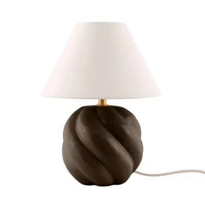 Globen Lighting - DAHLIA bordslampa, beige/brun, höjd 31 cm
