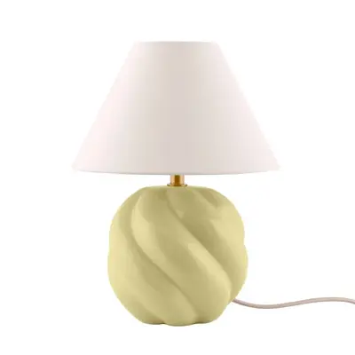 Globen Lighting - DAHLIA bordslampa, beige/gul, höjd 31 cm