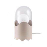Globen Lighting Ghost bordslampa beige, klarglas