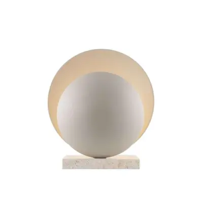 Globen Lighting - Orbit Bordslampa Beige/Travertin