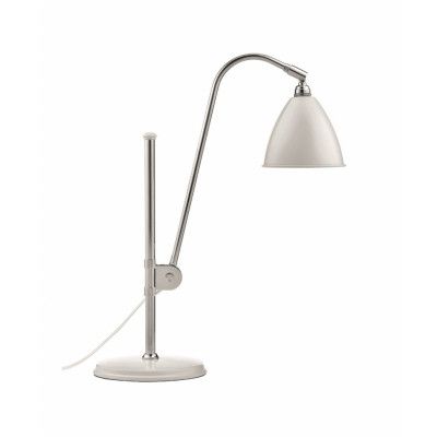 GUBI - Bestlite BL1 Bordslampa Ø16 Krom/Matt Vit